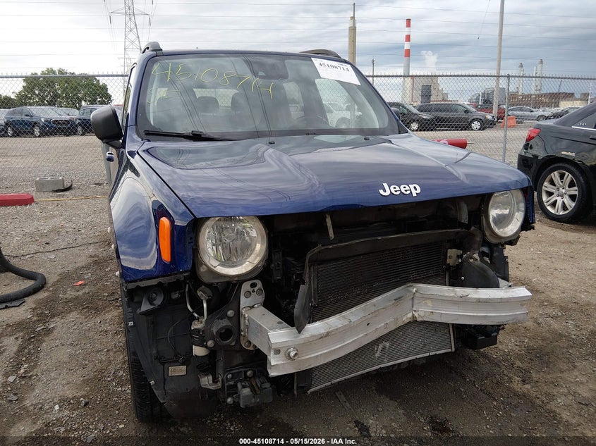 2021 Jeep Renegade VIN ZACNJDD17MPM32711 IAAI salvage auction — FRONT END, Salvage (Indiana), sold $3,850 on 2026-08-05 (photo 6)