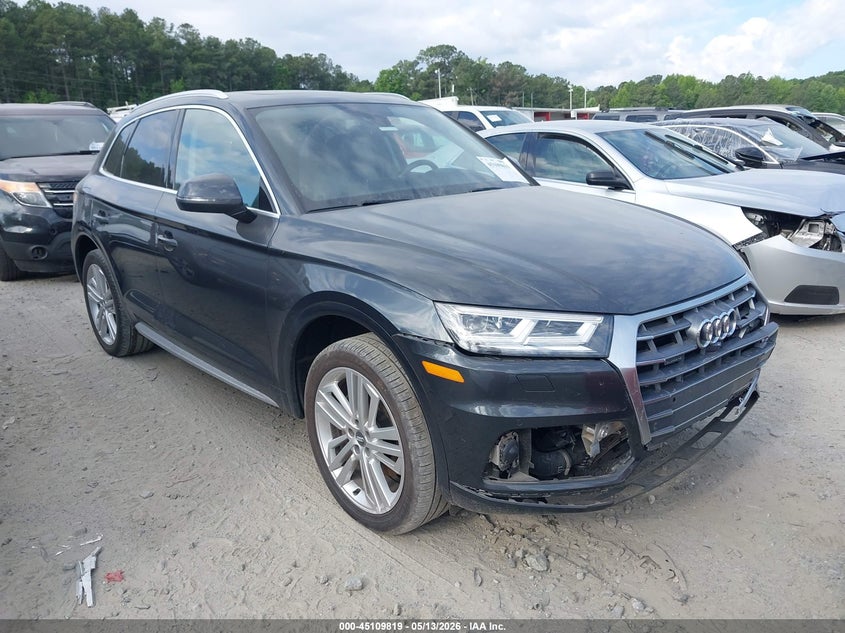 2018 Audi Q5 VIN WA1CNAFY0J2198225 IAAI salvage auction — FRONT END, Salvage (Georgia), sold $9,600 on 2026-07-09 (photo 1)