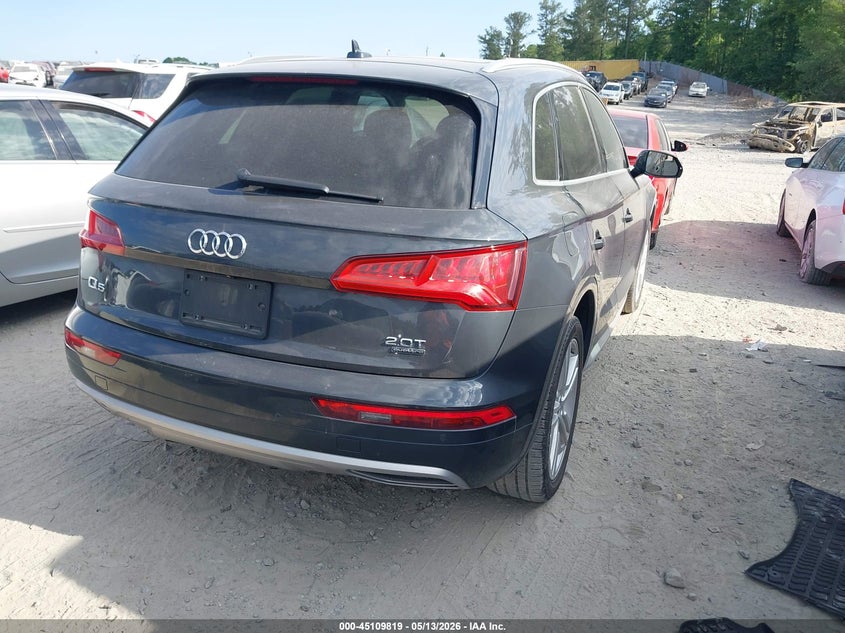2018 Audi Q5 VIN WA1CNAFY0J2198225 IAAI salvage auction — FRONT END, Salvage (Georgia), sold $9,600 on 2026-07-09 (photo 4)