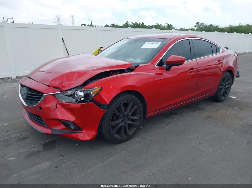 2015 Mazda 6 VIN JM1GJ1W50F1218835 IAAI salvage auction — FRONT END, Rebuildable (Florida), sold $1,450 on 2026-07-29 (photo 2)