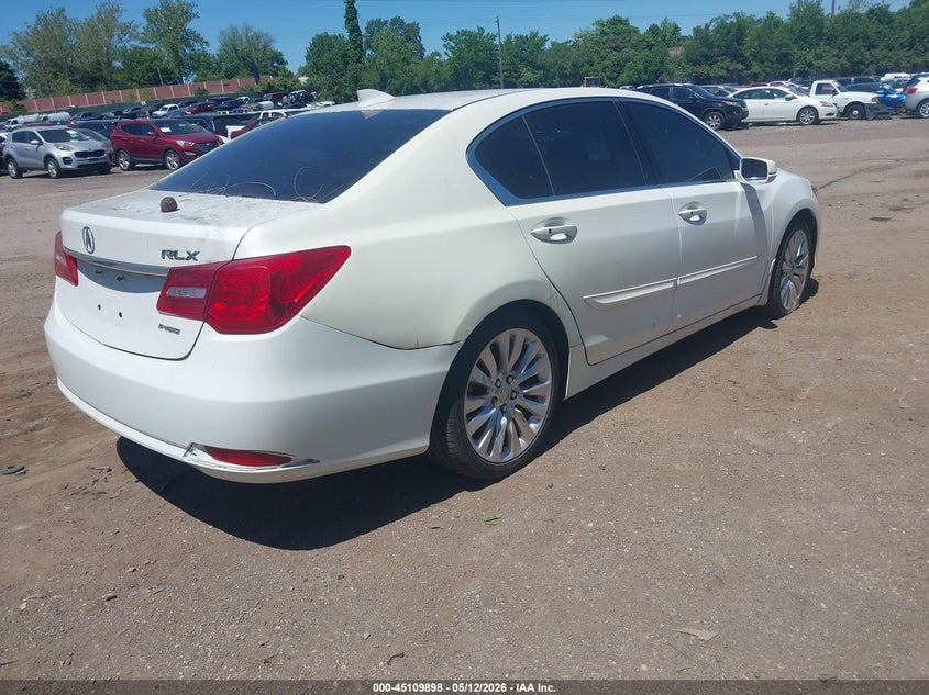 2014 Acura RLX VIN JH4KC1F54EC001441 IAAI salvage auction — VANDALISM, Salvage (Idaho), sold $2,050 on 2026-07-31 (photo 4)