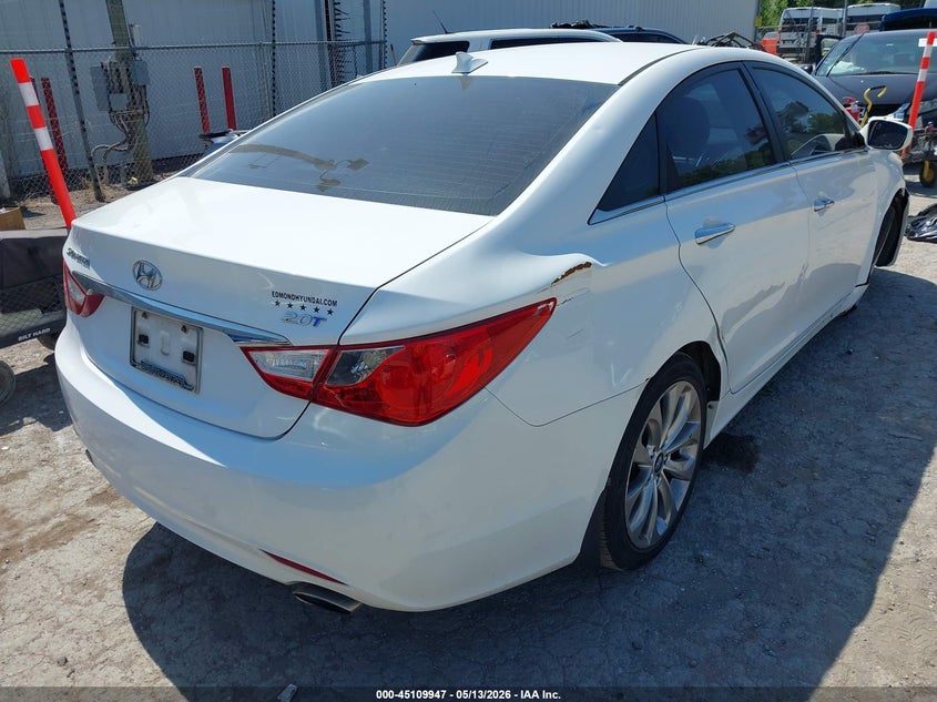 2013 Hyundai Sonata VIN 5NPEC4ABXDH529291 IAAI salvage auction — RIGHT FRONT, Clear (Oklahoma), sold $525 on 2026-07-08 (photo 4)