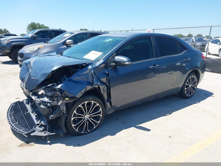 2015 Toyota Corolla VIN 5YFBURHE6FP267546 IAAI salvage auction — FRONT END, Salvage (Texas), sold $1,650 on 2026-07-16 (photo 2)