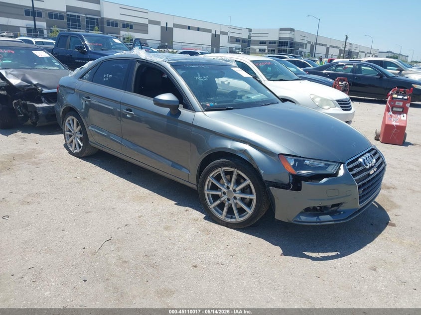 2016 Audi A3 VIN WAUB8GFF7G1081327 IAAI salvage auction — STORM DAMAGE, Original (Texas), sold $25 on 2026-07-28 (photo 1)