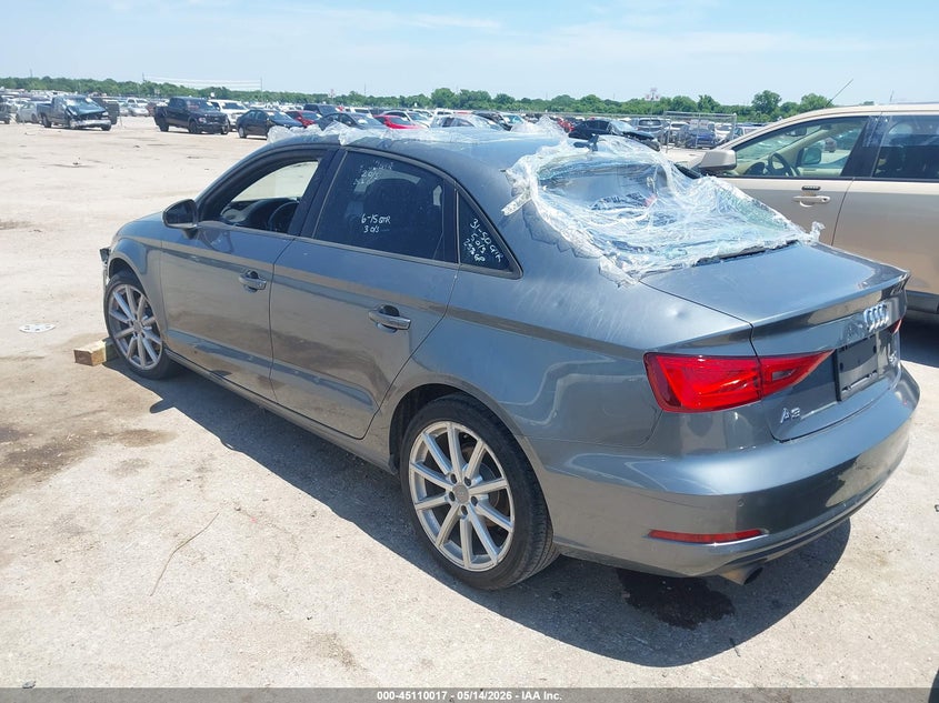2016 Audi A3 VIN WAUB8GFF7G1081327 IAAI salvage auction — STORM DAMAGE, Original (Texas), sold $25 on 2026-07-28 (photo 3)