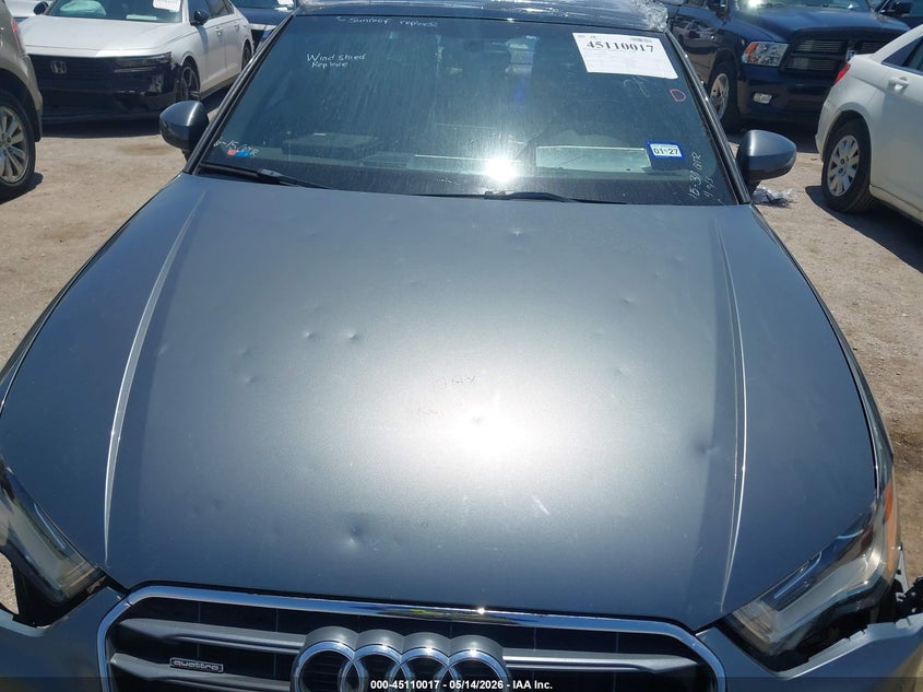 2016 Audi A3 VIN WAUB8GFF7G1081327 IAAI salvage auction — STORM DAMAGE, Original (Texas), sold $25 on 2026-07-28 (photo 6)