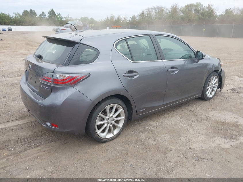 2012 Lexus Ct 200h VIN JTHKD5BH2C2122136 IAAI salvage auction — FRONT END, Clear (Michigan), sold $4,550 on 2026-07-07 (photo 4)