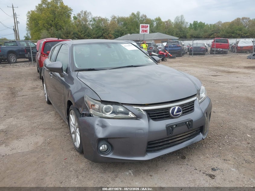 2012 Lexus Ct 200h VIN JTHKD5BH2C2122136 IAAI salvage auction — FRONT END, Clear (Michigan), sold $4,550 on 2026-07-07 (photo 6)