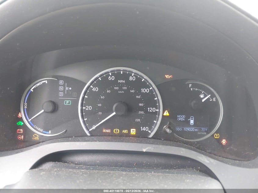 2012 Lexus Ct 200h VIN JTHKD5BH2C2122136 IAAI salvage auction — FRONT END, Clear (Michigan), sold $4,550 on 2026-07-07 (photo 7)