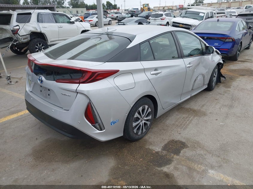 2021 Toyota Prius VIN JTDKAMFP1M3187576 IAAI salvage auction — LEFT FRONT, Salvage (California), sold $4,100 on 2026-07-22 (photo 4)