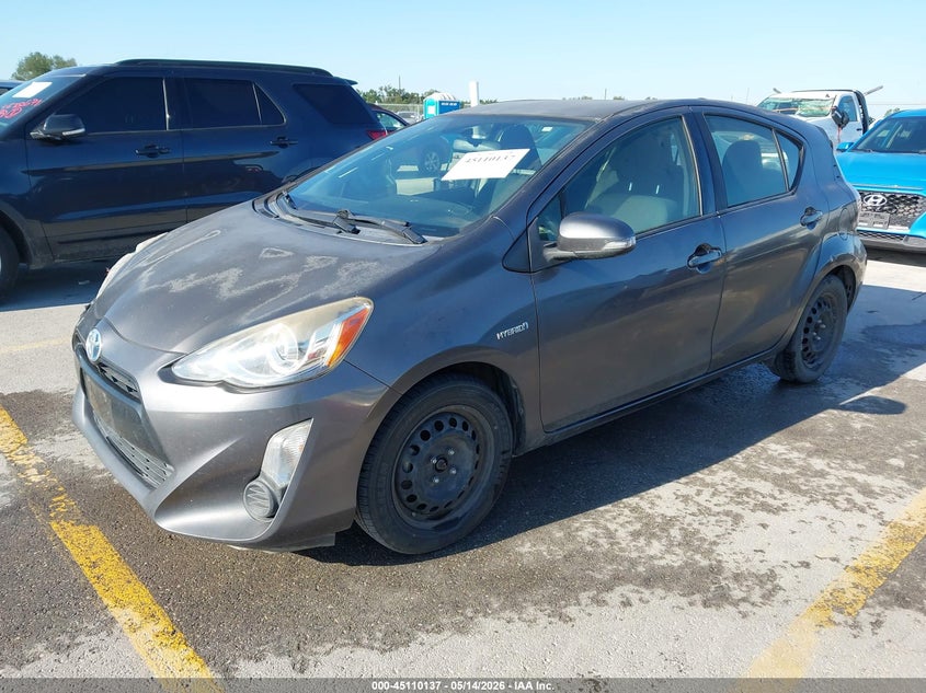 2015 Toyota Prius c VIN JTDKDTB34F1586873 IAAI salvage auction — WATER/FLOOD, Salvage (Texas), sold $600 on 2026-07-24 (photo 2)