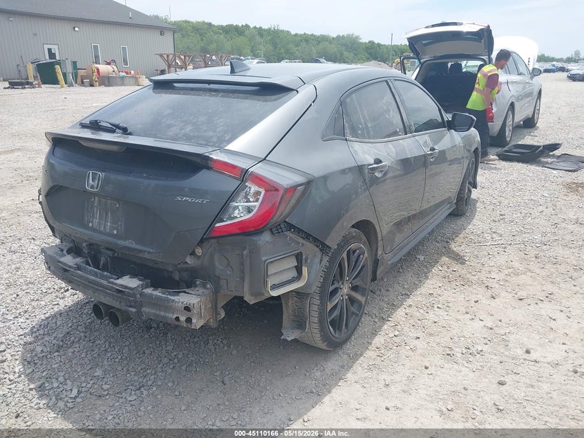 2021 Honda Civic VIN SHHFK7H46MU216879 IAAI salvage auction — REAR END, Salvage (Ohio), sold $5,100 on 2026-07-15 (photo 4)