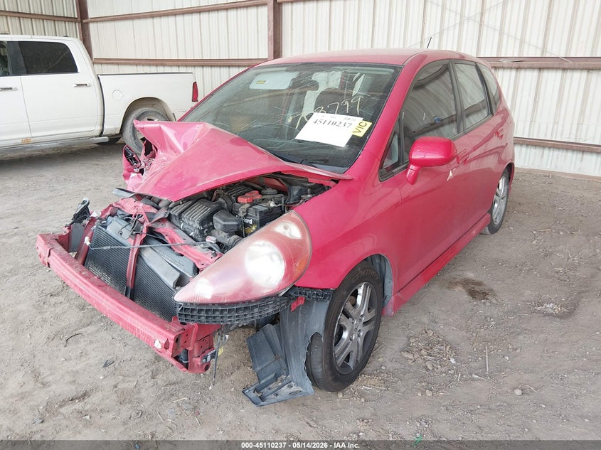 2007 Honda Fit VIN JHMGD386X7S016409 IAAI salvage auction — FRONT END, Certificate Of Title (Nebraska), sold $25 on 2026-07-23 (photo 2)