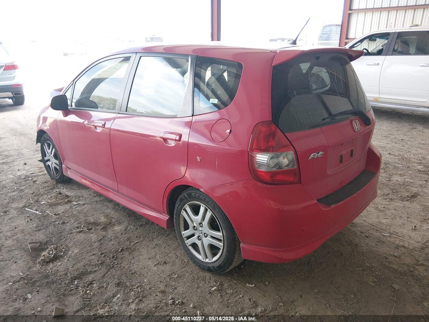 2007 Honda Fit VIN JHMGD386X7S016409 IAAI salvage auction — FRONT END, Certificate Of Title (Nebraska), sold $25 on 2026-07-23 (photo 3)