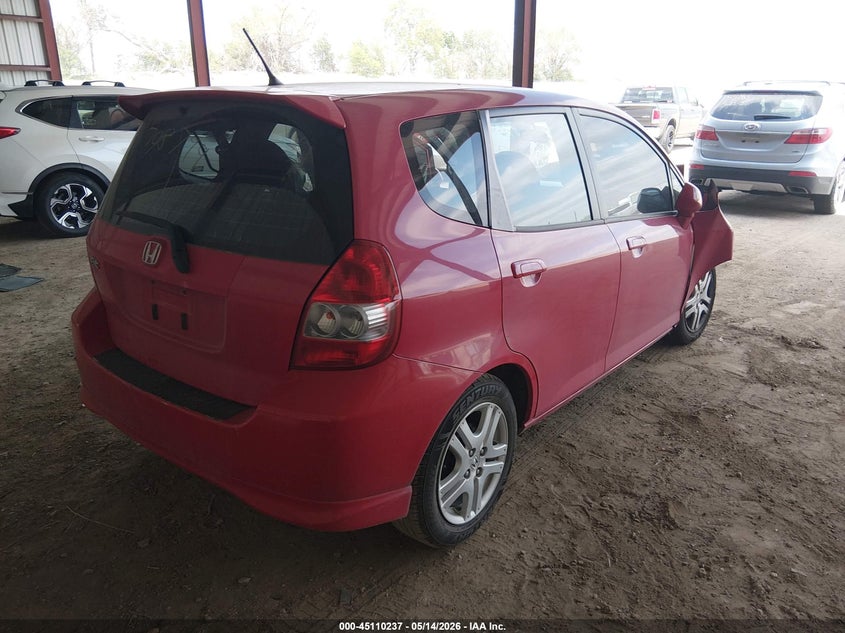 2007 Honda Fit VIN JHMGD386X7S016409 IAAI salvage auction — FRONT END, Certificate Of Title (Nebraska), sold $25 on 2026-07-23 (photo 4)
