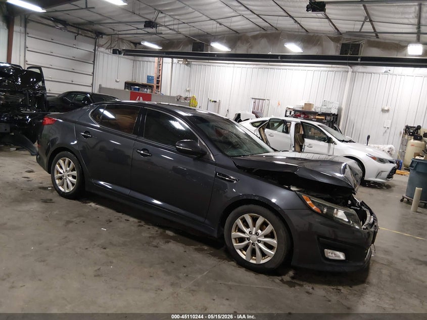 2015 Kia Optima VIN 5XXGN4A7XFG438079 IAAI salvage auction — FRONT END, Salvage (Illinois), sold $550 on 2026-07-07 (photo 1)