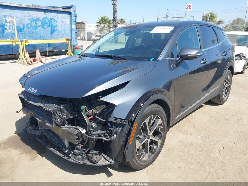 2023 Kia Sportage VIN 5XYK33AF2PG128376 IAAI salvage auction — FRONT END, Salvage (California), sold $6,500 on 2026-07-22 (photo 2)
