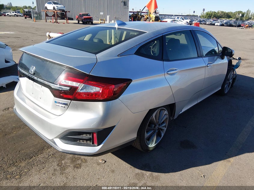 2018 Honda Clarity VIN JHMZC5F35JC013614 IAAI salvage auction — RIGHT SIDE, Salvage (Utah), sold $3,050 on 2026-07-09 (photo 4)