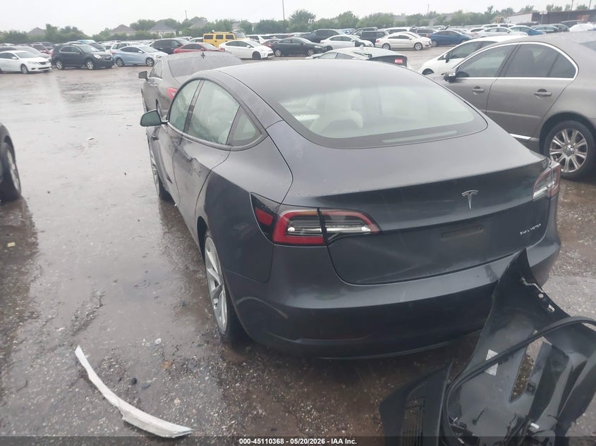 2021 Tesla Model 3 VIN 5YJ3E1EB2MF862514 IAAI salvage auction — FRONT END, Original (Texas), sold $11,100 on 2026-07-08 (photo 3)