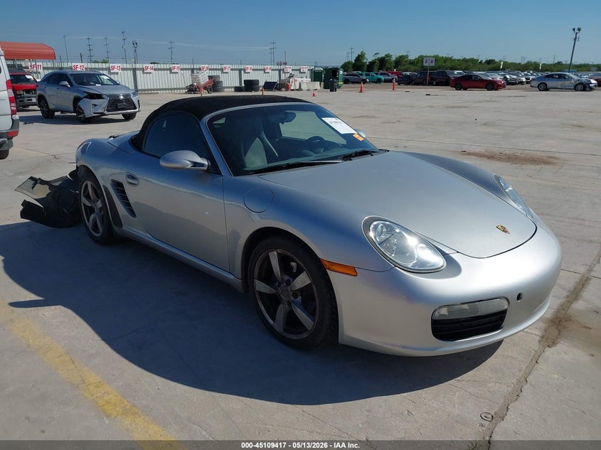 2006 Porsche Boxster VIN WP0CA29806U711214 IAAI salvage auction — REAR END, Salvage (Texas), sold $6,000 on 2026-07-06 (photo 1)