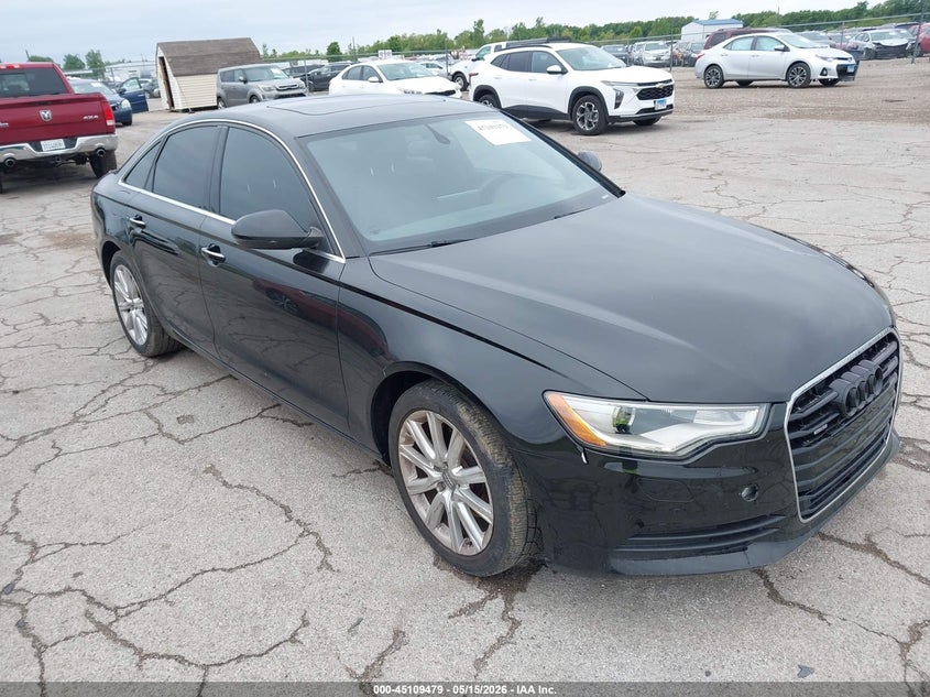 2013 Audi A6 VIN WAUGFAFC5DN029262 IAAI salvage auction — WATER/FLOOD, Salvage (Illinois), sold $475 on 2026-07-08 (photo 1)