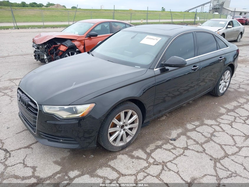 2013 Audi A6 VIN WAUGFAFC5DN029262 IAAI salvage auction — WATER/FLOOD, Salvage (Illinois), sold $475 on 2026-07-08 (photo 2)