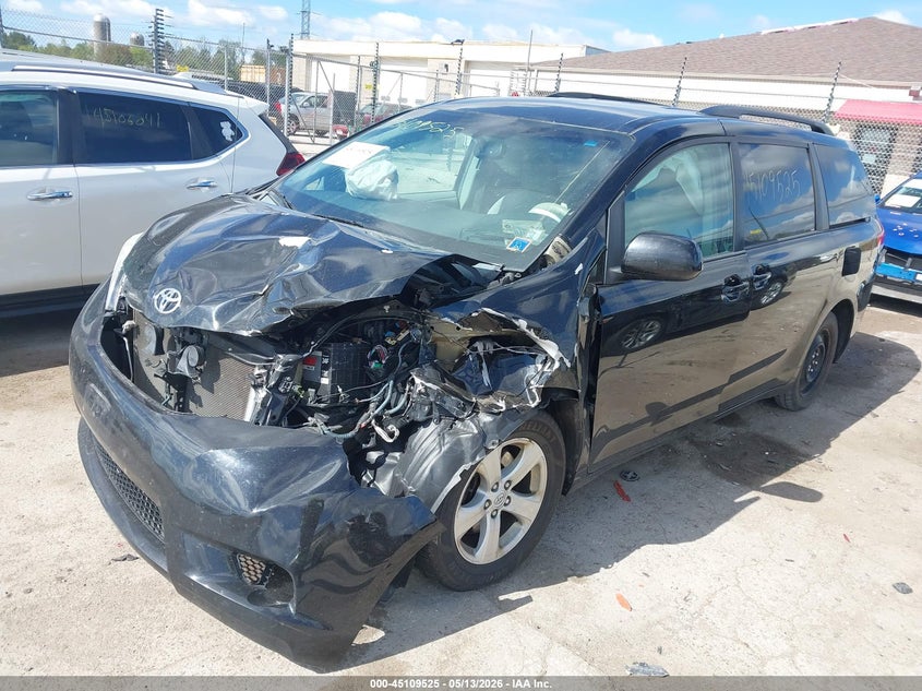 2014 Toyota Sienna VIN 5TDKK3DC7ES419377 IAAI salvage auction — FRONT END, Junk Bill Of Sale Mv2459 (Wisconsin), sold $675 on 2026-07-14 (photo 2)