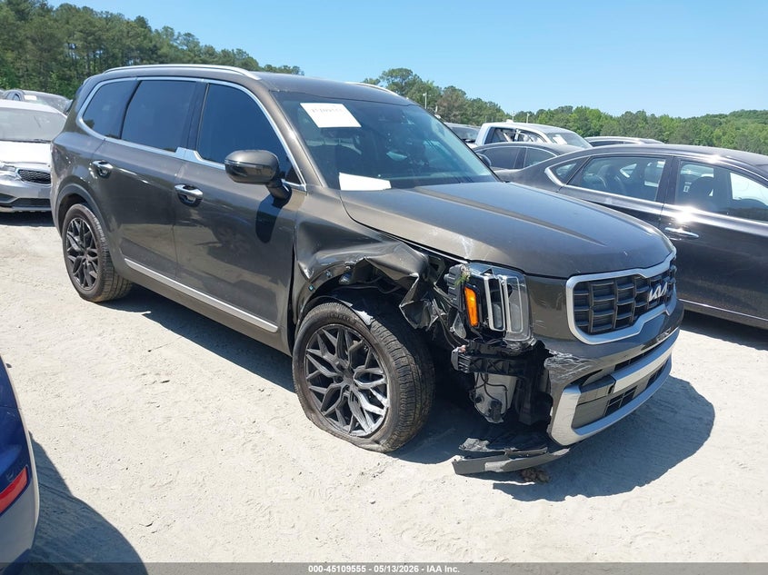 2023 Kia Telluride VIN 5XYP6DGCXPG348882 IAAI salvage auction — FRONT END, Salvage (Georgia), sold $7,100 on 2026-07-21 (photo 1)