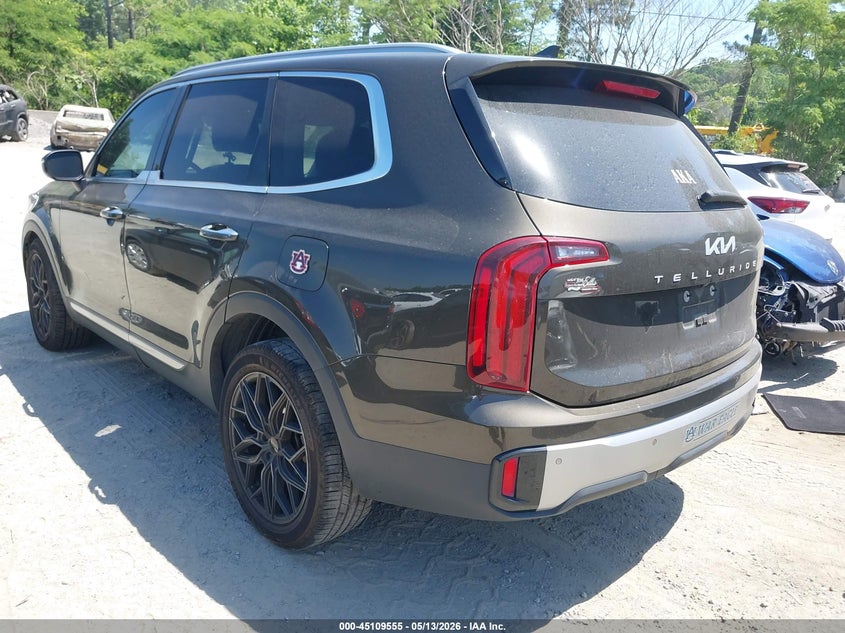 2023 Kia Telluride VIN 5XYP6DGCXPG348882 IAAI salvage auction — FRONT END, Salvage (Georgia), sold $7,100 on 2026-07-21 (photo 3)