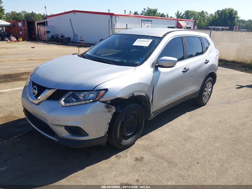2016 Nissan Rogue VIN JN8AT2MT4GW007704 IAAI salvage auction — LEFT FRONT, Salvage (Mississippi), sold $1,500 on 2026-07-30 (photo 2)