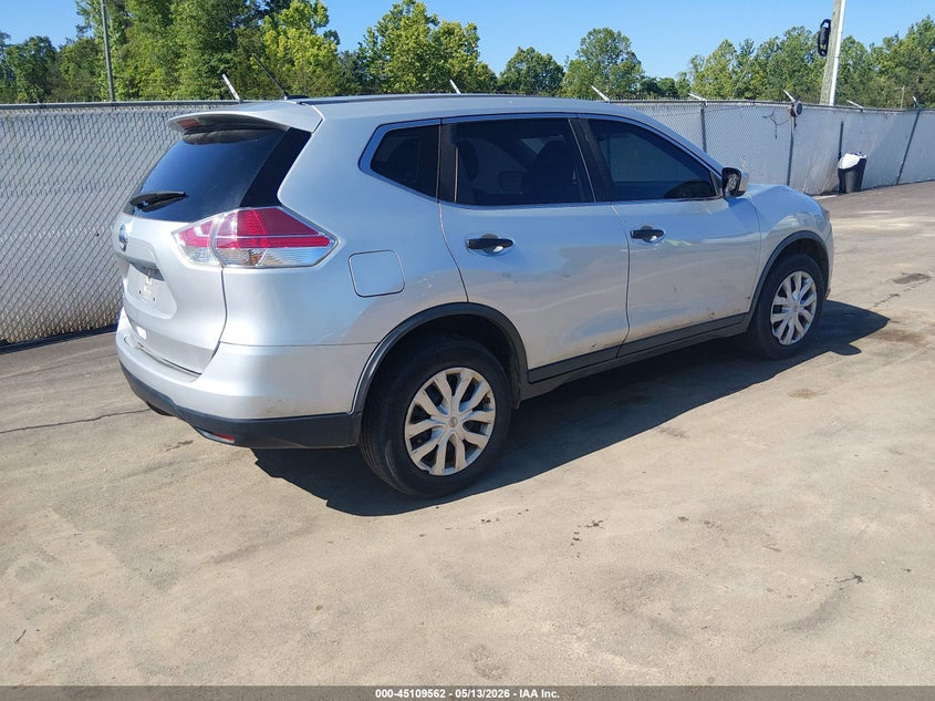 2016 Nissan Rogue VIN JN8AT2MT4GW007704 IAAI salvage auction — LEFT FRONT, Salvage (Mississippi), sold $1,500 on 2026-07-30 (photo 4)