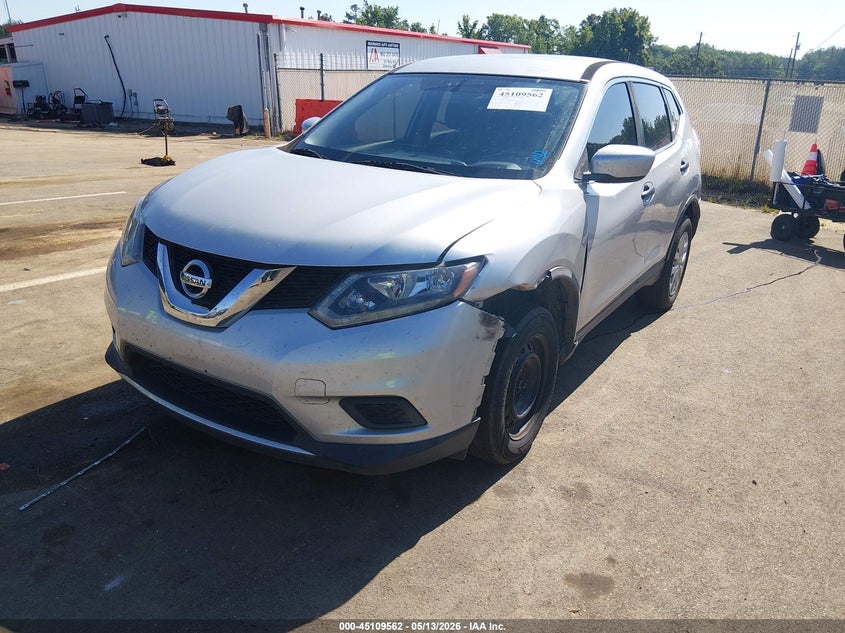 2016 Nissan Rogue VIN JN8AT2MT4GW007704 IAAI salvage auction — LEFT FRONT, Salvage (Mississippi), sold $1,500 on 2026-07-30 (photo 6)