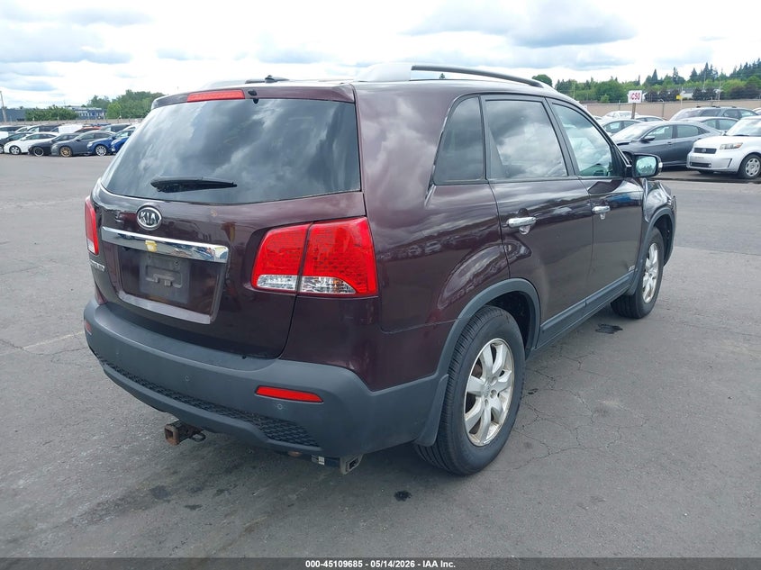 2012 Kia Sorento VIN 5XYKTCA68CG256955 IAAI salvage auction — FRONT END, Salvage (Oregon), sold $600 on 2026-07-16 (photo 4)