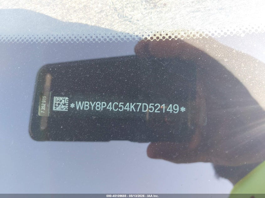 2019 BMW I3 VIN WBY8P4C54K7D52149 IAAI salvage auction — LEFT SIDE, Original (Texas), sold $8,100 on 2026-07-23 (photo 9)