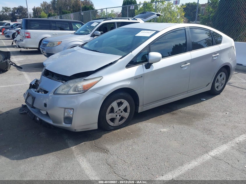 2011 Toyota Prius VIN JTDKN3DU4B0264561 IAAI salvage auction — FRONT END, Salvage (California), sold $600 on 2026-07-30 (photo 2)