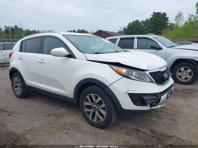 2015 Kia Sportage VIN KNDPBCAC1F7781081 IAAI salvage auction — FRONT END, Salvage (New Hampshire), sold $1,500 on 2026-07-17 (photo 1)