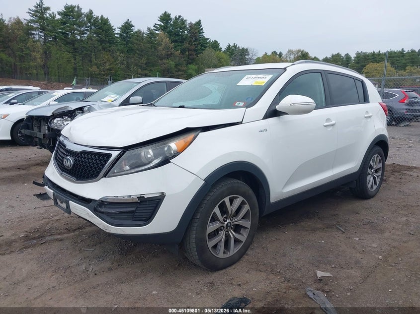 2015 Kia Sportage VIN KNDPBCAC1F7781081 IAAI salvage auction — FRONT END, Salvage (New Hampshire), sold $1,500 on 2026-07-17 (photo 2)