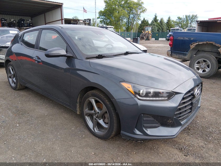 2019 Hyundai Veloster VIN KMHTG6AF6KU008996 IAAI salvage auction — FRONT END, Salvage (Ohio), sold $1,200 on 2026-07-15 (photo 1)