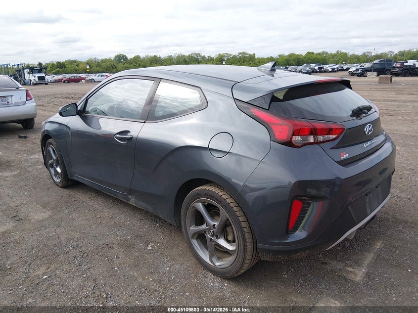 2019 Hyundai Veloster VIN KMHTG6AF6KU008996 IAAI salvage auction — FRONT END, Salvage (Ohio), sold $1,200 on 2026-07-15 (photo 3)
