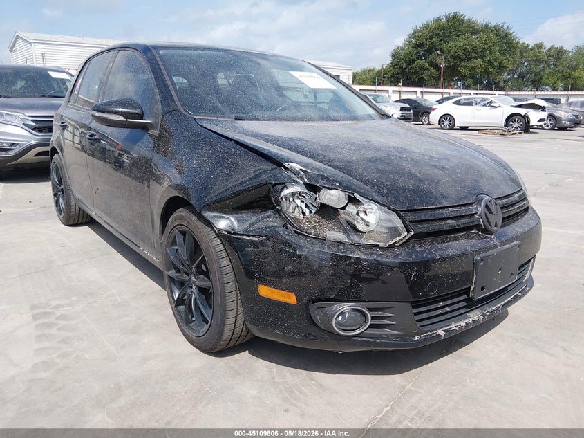 2013 Volkswagen Golf VIN WVWDM7AJ6DW134357 IAAI salvage auction — RIGHT FRONT, Salvage (Oregon), sold $1,400 on 2026-07-28 (photo 1)