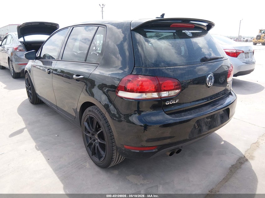 2013 Volkswagen Golf VIN WVWDM7AJ6DW134357 IAAI salvage auction — RIGHT FRONT, Salvage (Oregon), sold $1,400 on 2026-07-28 (photo 3)