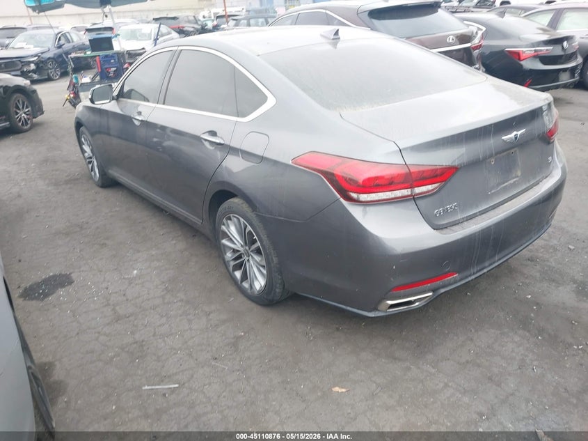 2016 Hyundai Genesis VIN KMHGN4JE8GU143312 IAAI salvage auction — RIGHT FRONT, Salvage Title, sold $2,700 on 2026-07-15 (photo 3)