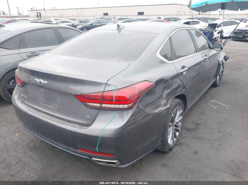 2016 Hyundai Genesis VIN KMHGN4JE8GU143312 IAAI salvage auction — RIGHT FRONT, Salvage Title, sold $2,700 on 2026-07-15 (photo 4)