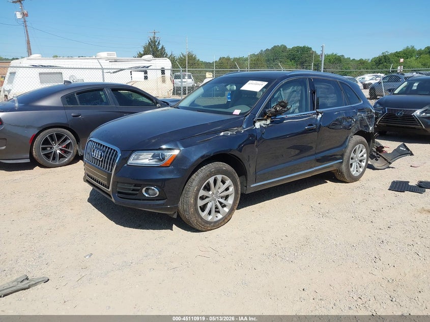 2017 Audi Q5 VIN WA1C2AFP3HA045404 IAAI salvage auction — LEFT SIDE, Salvage (North Carolina), sold $1,775 on 2026-07-13 (photo 2)
