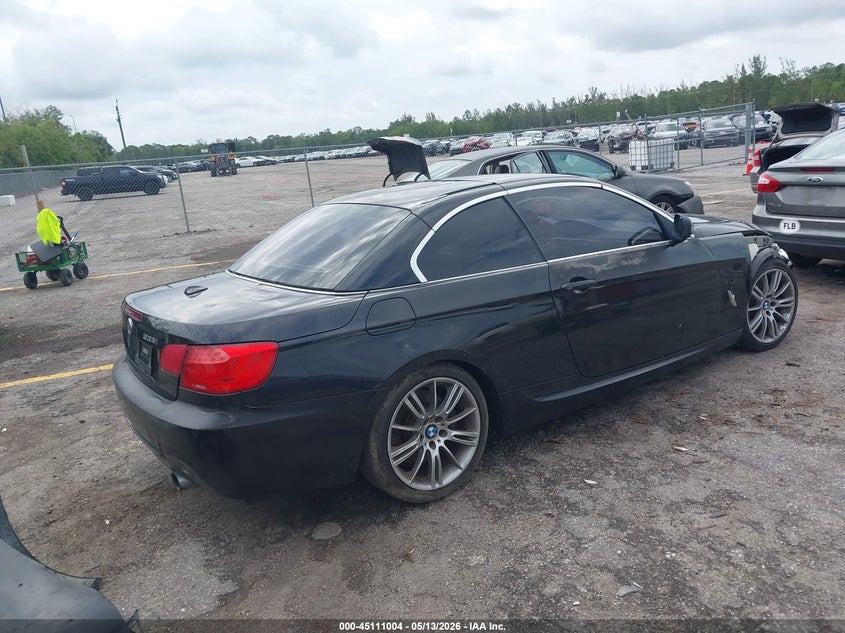2012 BMW 3er VIN WBADX7C50CE744781 IAAI salvage auction — FRONT END, Rebuildable (Florida), sold $1,000 on 2026-07-13 (photo 4)
