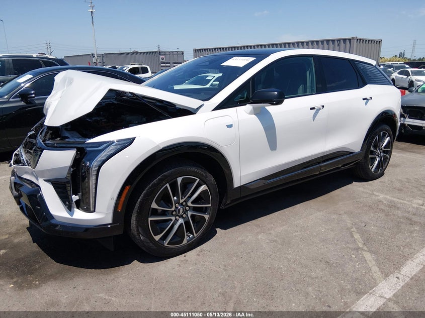 2025 Cadillac Optiq VIN 3GYK3GMR2SS207139 IAAI salvage auction — Front End, Salvage (California), sold $12,375 on 2026-06-22 (photo 2)