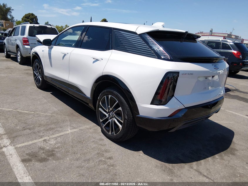 2025 Cadillac Optiq VIN 3GYK3GMR2SS207139 IAAI salvage auction — Front End, Salvage (California), sold $12,375 on 2026-06-22 (photo 3)