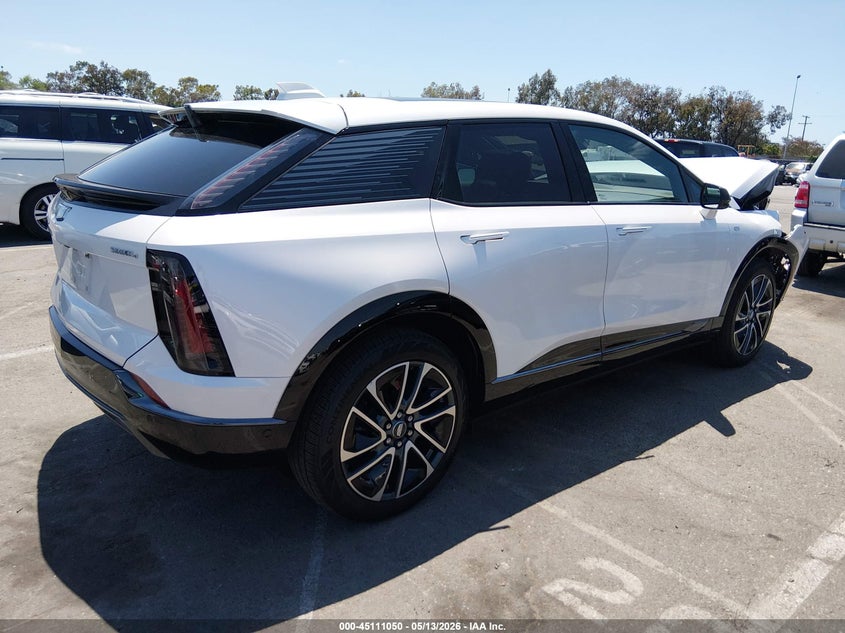 2025 Cadillac Optiq VIN 3GYK3GMR2SS207139 IAAI salvage auction — Front End, Salvage (California), sold $12,375 on 2026-06-22 (photo 4)