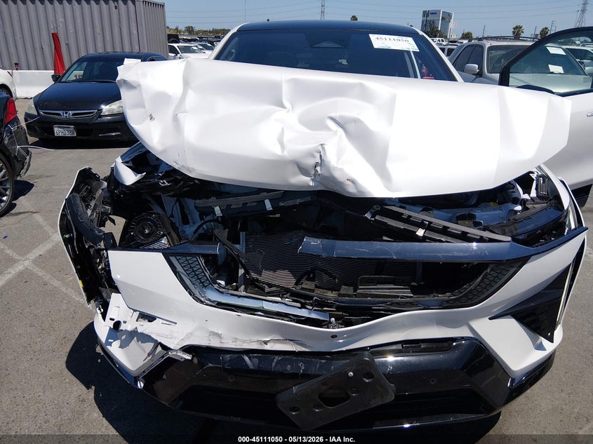 2025 Cadillac Optiq VIN 3GYK3GMR2SS207139 IAAI salvage auction — Front End, Salvage (California), sold $12,375 on 2026-06-22 (photo 6)