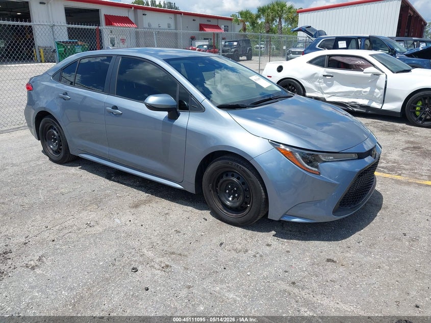 2022 Toyota Corolla VIN JTDEPMAE7NJ224189 IAAI salvage auction — LEFT REAR, Rebuildable (Florida), sold $3,900 on 2026-07-20 (photo 1)